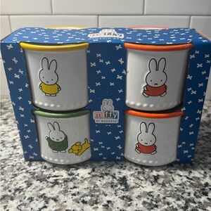 NWT Miffy By Magenta Ramekin Bowls/Cups Set Of Four.